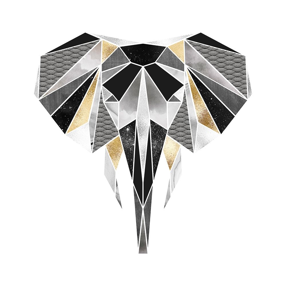 GEOMETRIC ELEPHANT art print by Atelier B Art Studio for $57.95 CAD