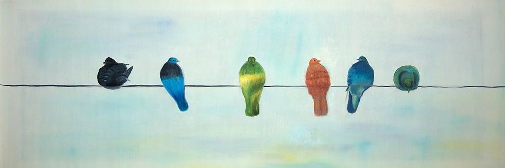 PERCHED ABSTRACT BIRDS art print by Atelier B Art Studio for $57.95 CAD
