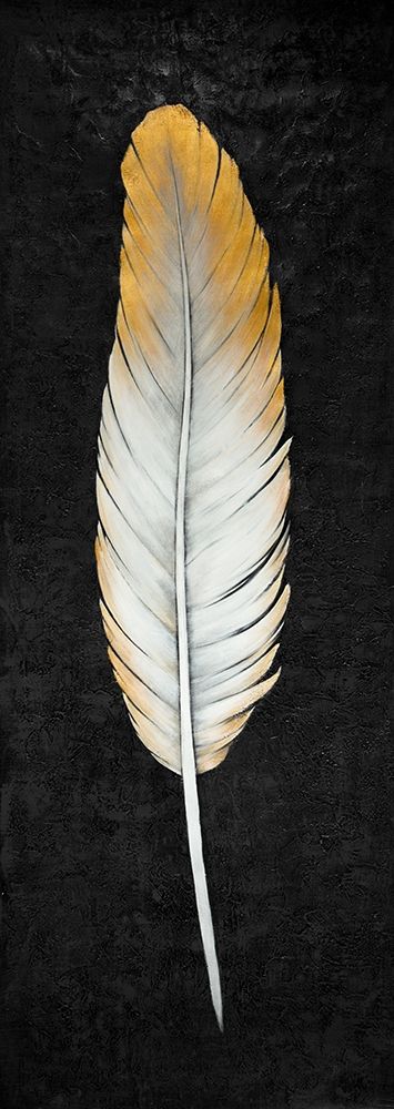 GOLDEN FEATHER art print by Atelier B Art Studio for $57.95 CAD