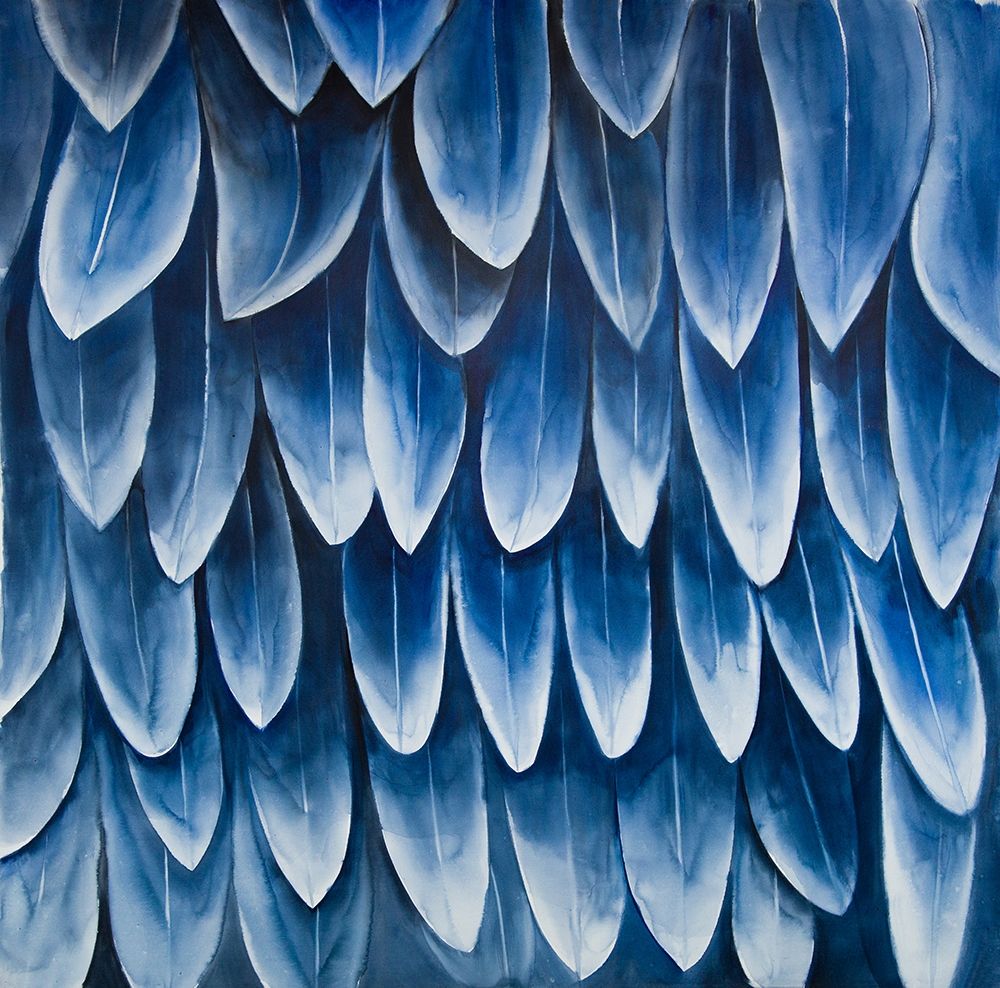 PLUMAGE BLUE art print by Atelier B Art Studio for $57.95 CAD