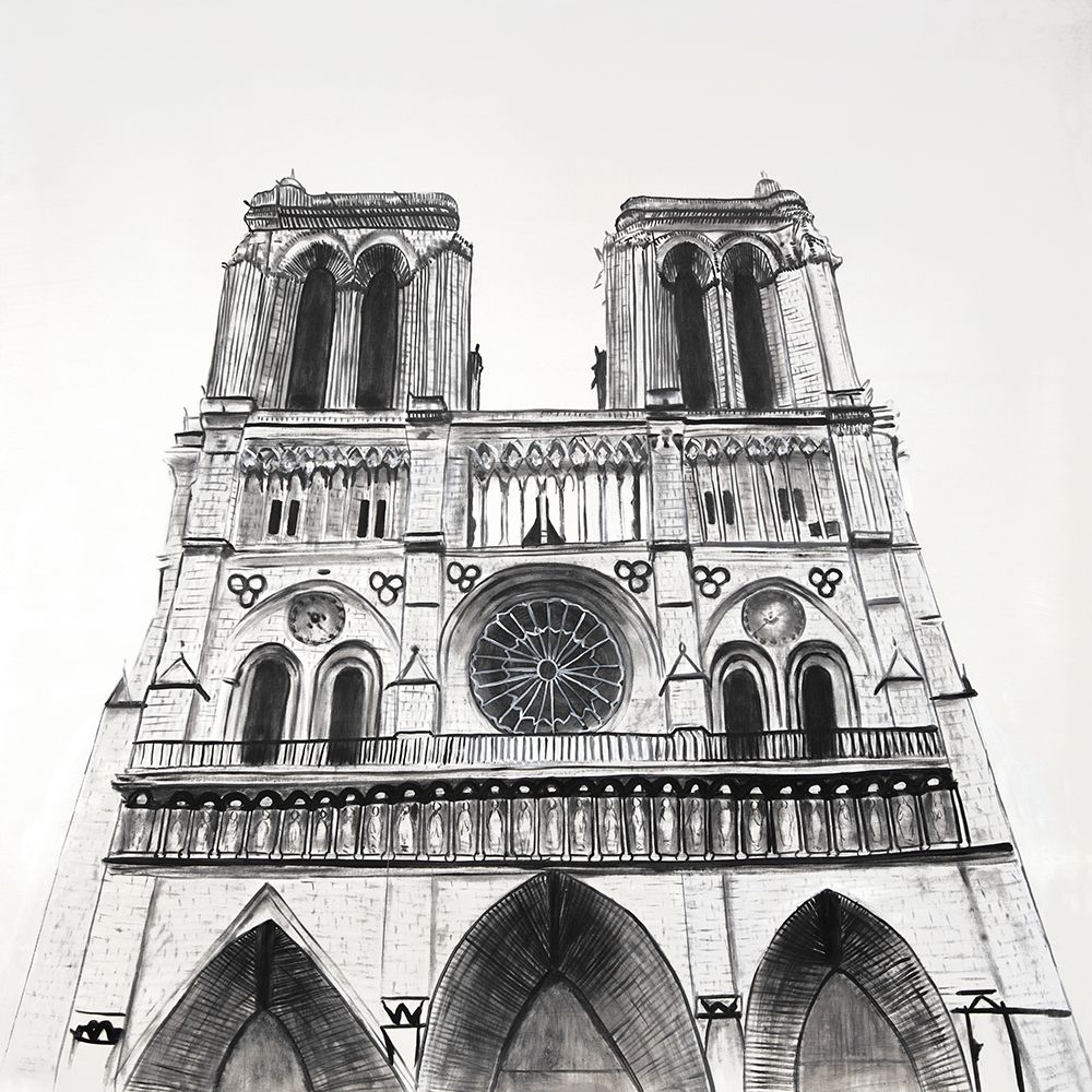 NOTRE-DAME DE PARIS CATHEDRAL art print by Atelier B Art Studio for $57.95 CAD