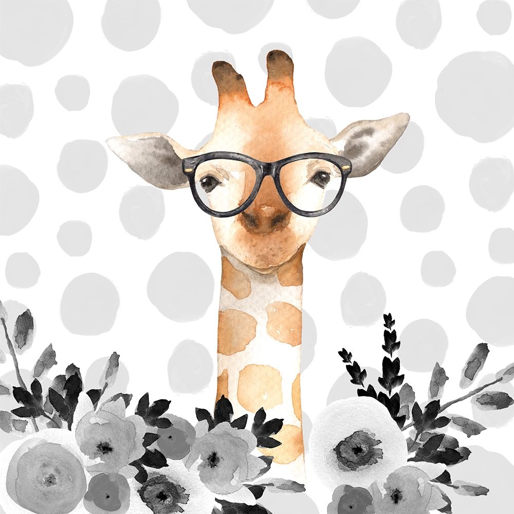 GEEK GIRAFFE art print by Atelier B Art Studio for $57.95 CAD