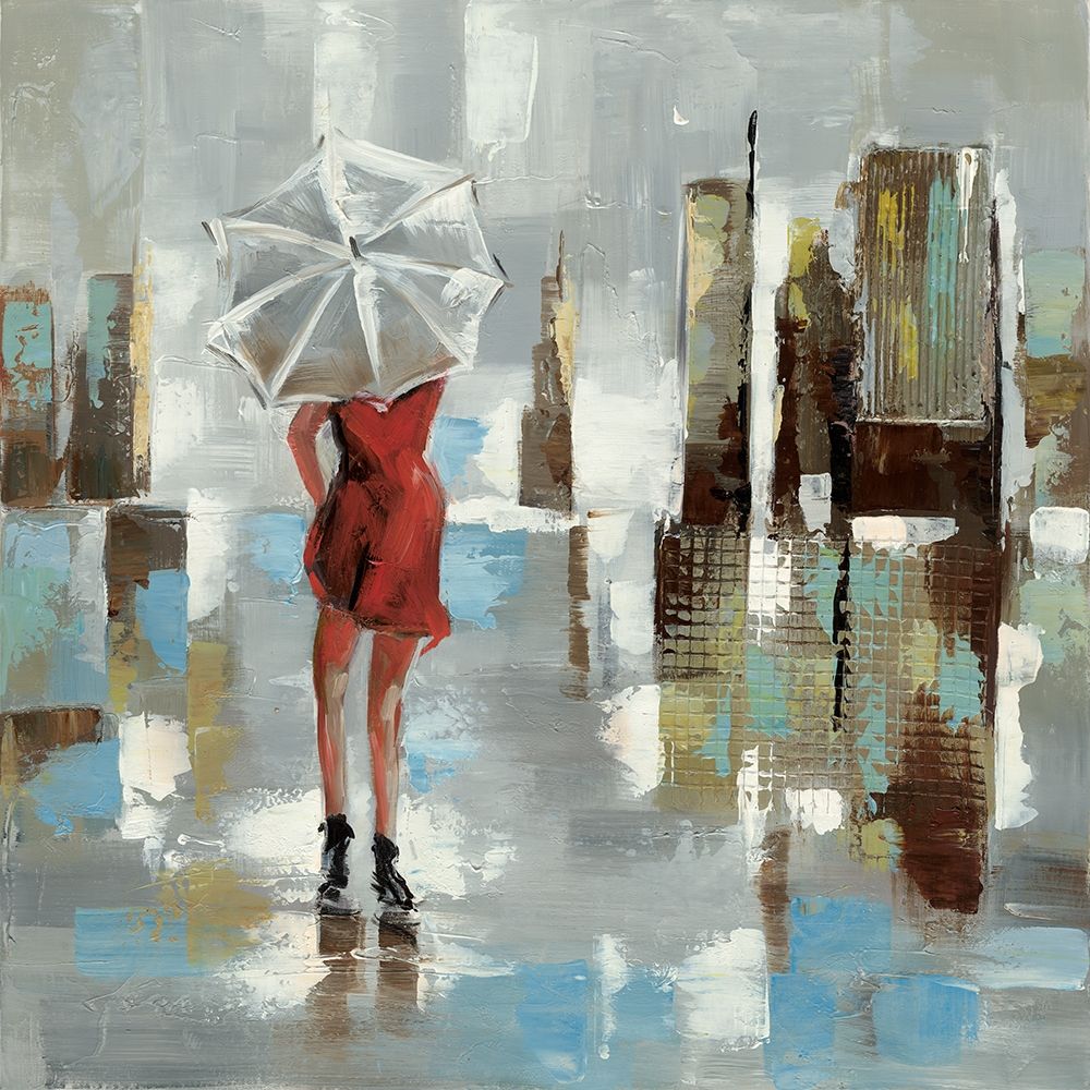 Red dress woman art print by Atelier B Art Studio for $57.95 CAD