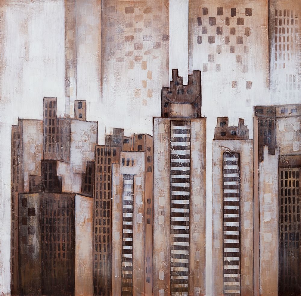SQUARE CITY art print by Atelier B Art Studio for $57.95 CAD