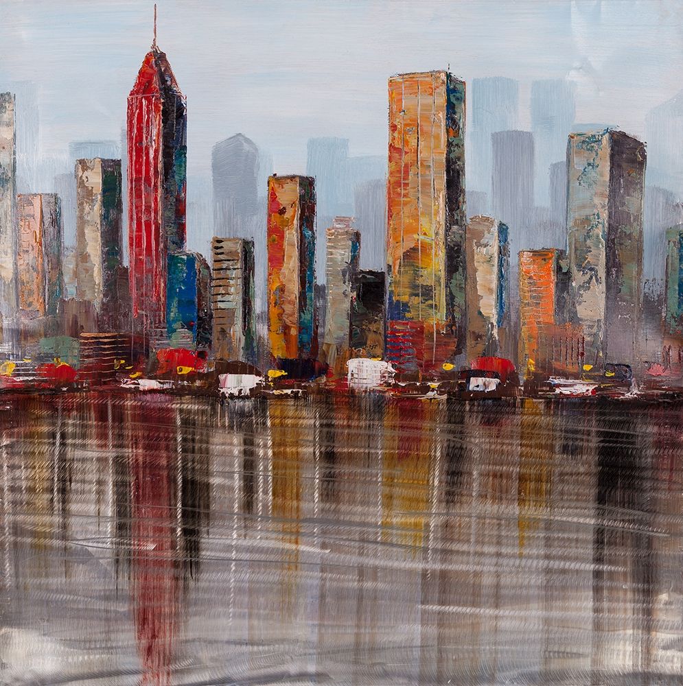 RUST LOOKING CITY art print by Atelier B Art Studio for $57.95 CAD