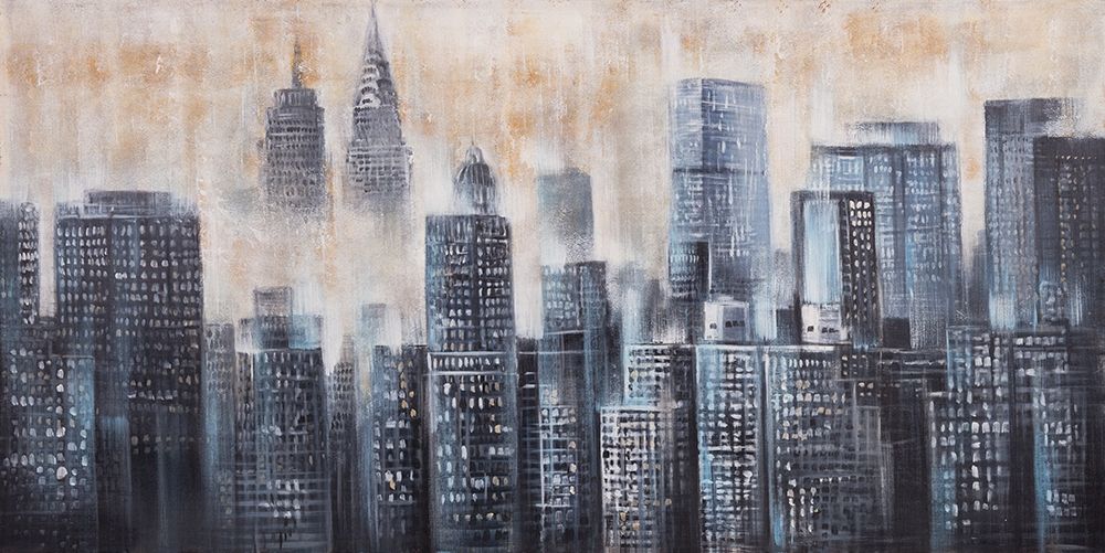 BUILDINGS THROUGH THE CLOUDS art print by Atelier B Art Studio for $57.95 CAD