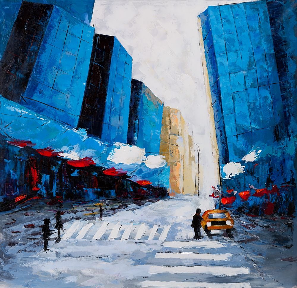 BLUE BUILDINGS art print by Atelier B Art Studio for $57.95 CAD
