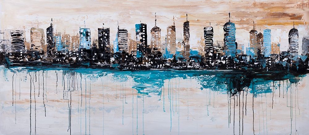 BUILDINGS ON THE HORIZON art print by Atelier B Art Studio for $57.95 CAD
