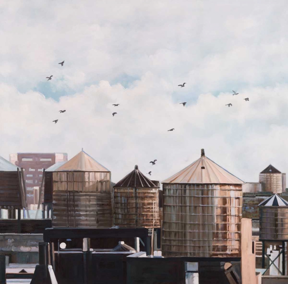 Water Towers art print by Atelier B Art Studio for $57.95 CAD
