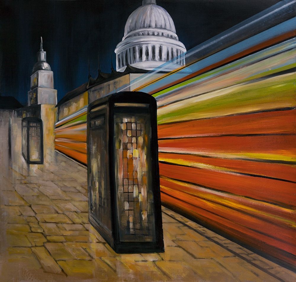 FAST LONDON BUS art print by Atelier B Art Studio for $57.95 CAD