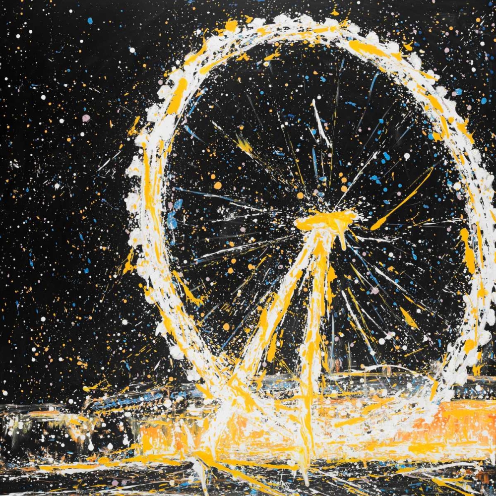 Abstract London Eye art print by Atelier B Art Studio for $57.95 CAD