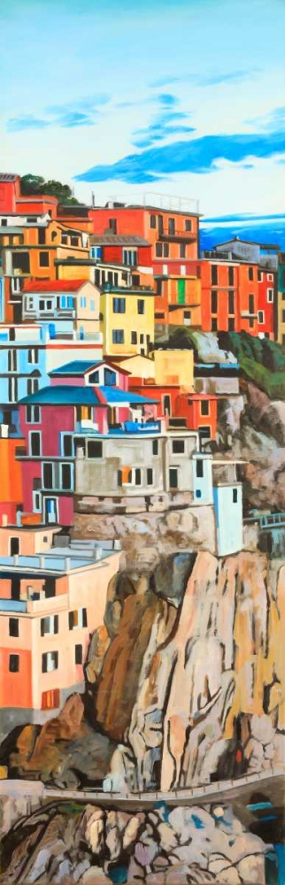 View of Manarola in Italy art print by Atelier B Art Studio for $57.95 CAD