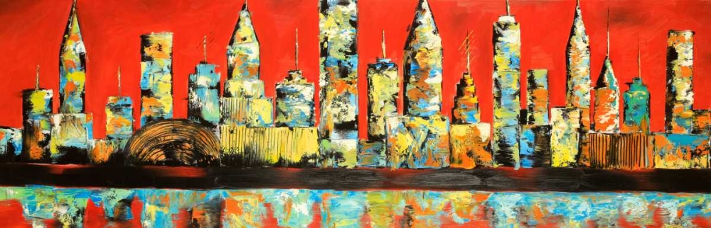View of Red City art print by Atelier B Art Studio for $57.95 CAD