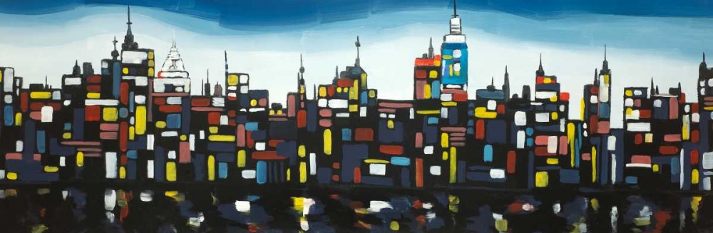 Colorful Buildings art print by Atelier B Art Studio for $57.95 CAD