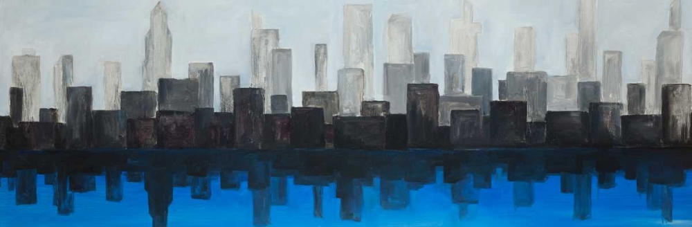 Blue City art print by Atelier B Art Studio for $57.95 CAD