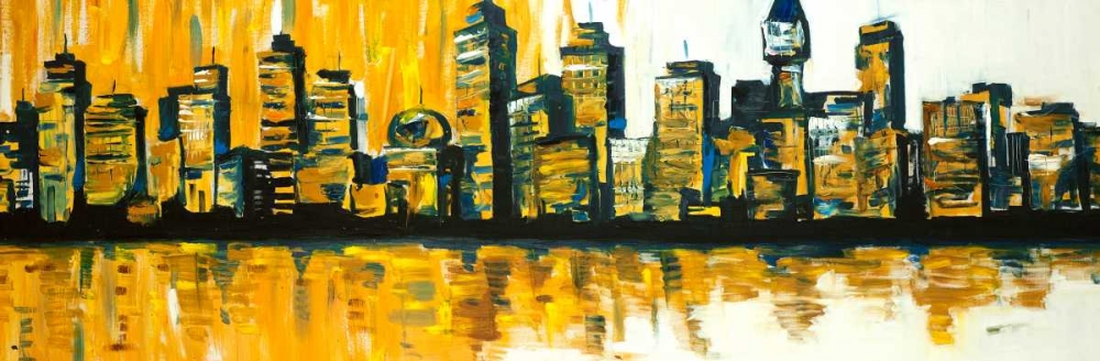 Yellow City art print by Atelier B Art Studio for $57.95 CAD