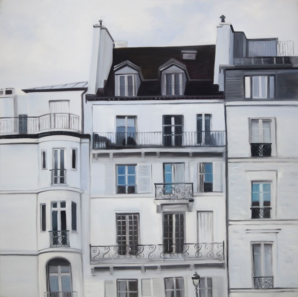 BUILDINGS ALONG THE SEINE RIVER art print by Atelier B Art Studio for $57.95 CAD