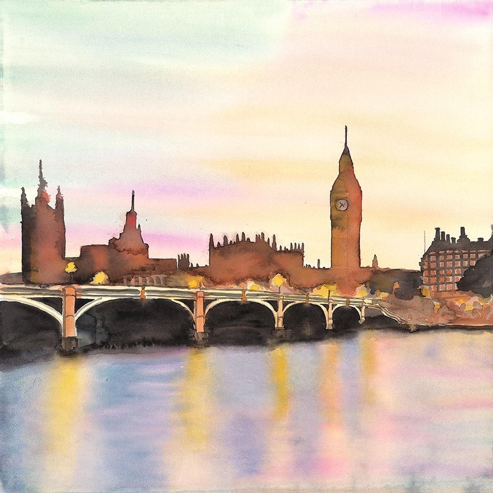 SUNSET ON THE BIG BEN art print by Atelier B Art Studio for $57.95 CAD