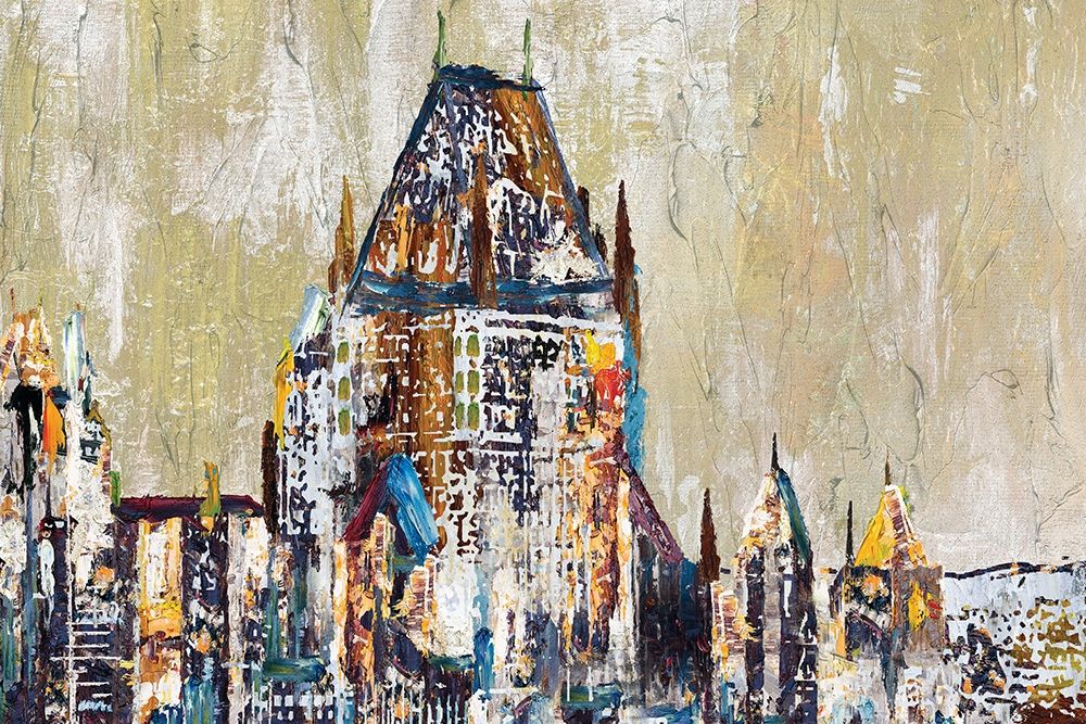 ABSTRACT CHâTEAU FRONTENAC art print by Atelier B Art Studio for $57.95 CAD
