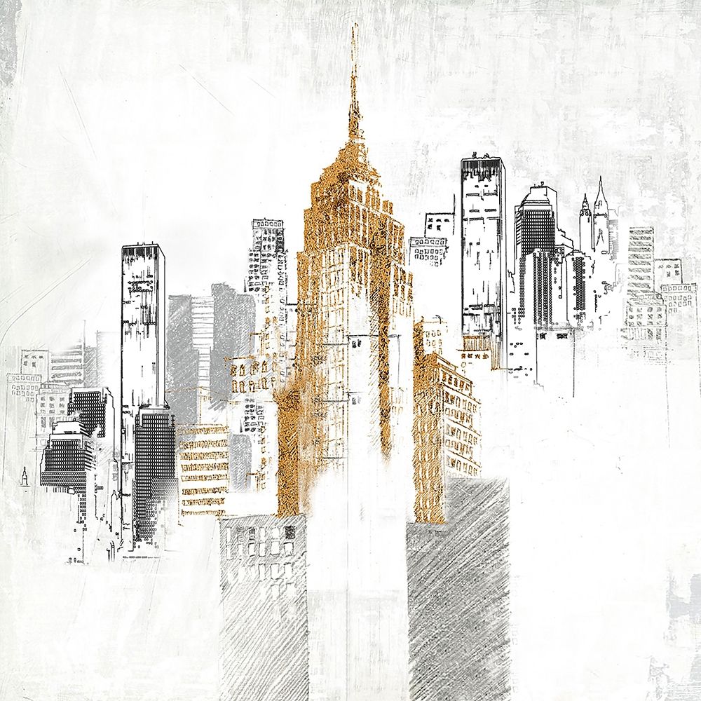 Sketch style cityscape art print by Atelier B Art Studio for $57.95 CAD