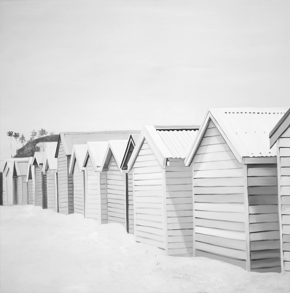 BEACH CABINS art print by Atelier B Art Studio for $57.95 CAD