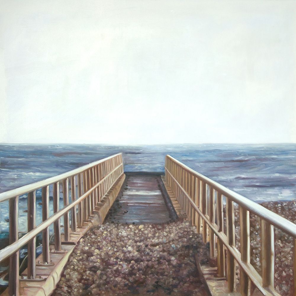 RELAXING BEACH art print by Atelier B Art Studio for $57.95 CAD