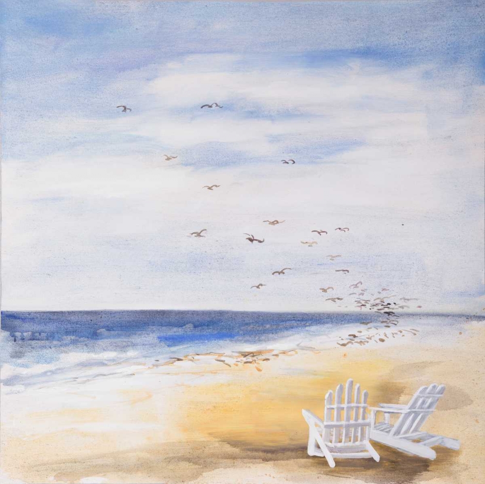 Day at the Beach art print by Atelier B Art Studio for $57.95 CAD