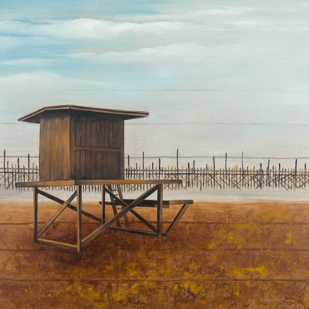 Newport Beach Lifeguard Tower art print by Atelier B Art Studio for $57.95 CAD