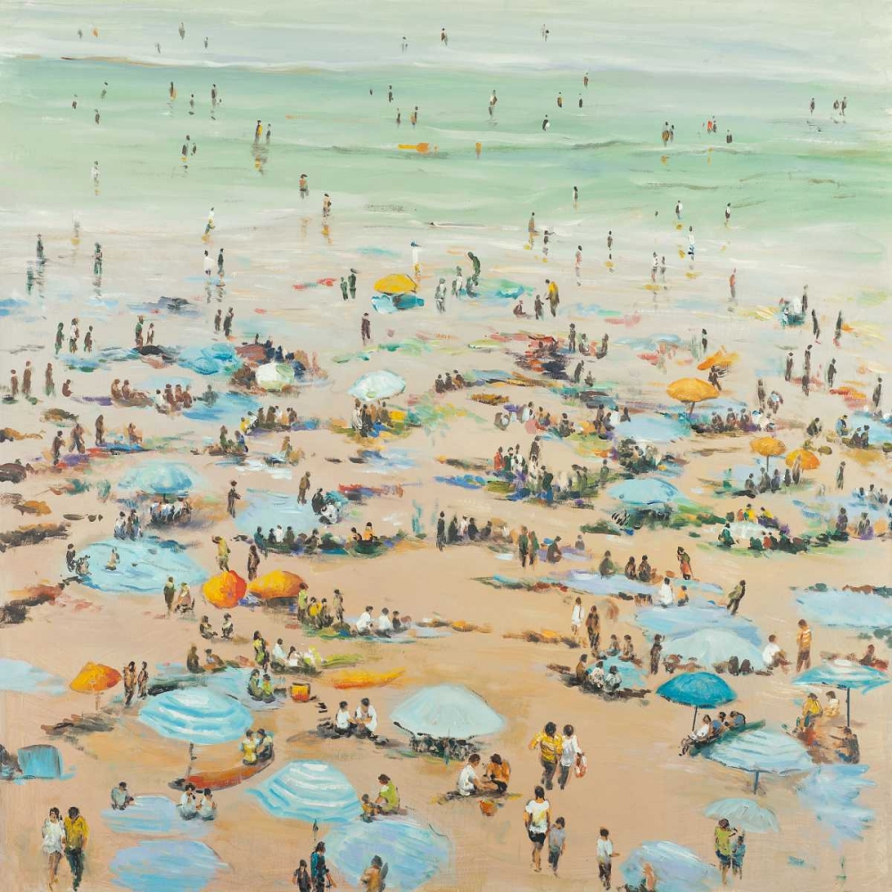 People at the Beach art print by Atelier B Art Studio for $57.95 CAD