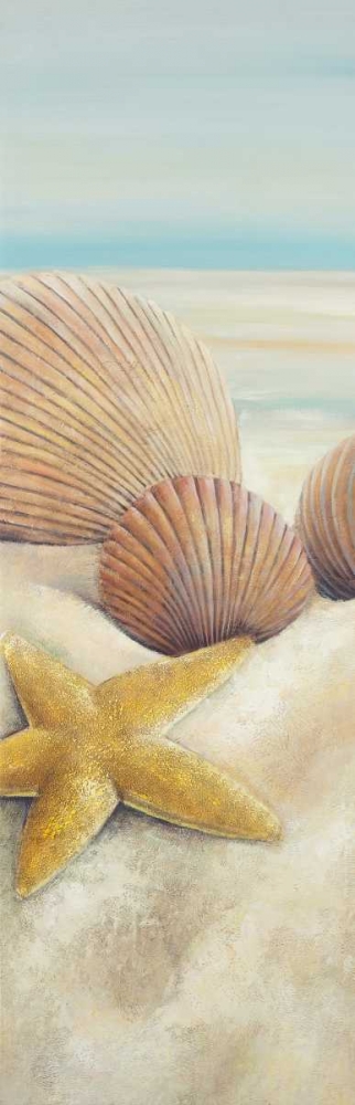 Starfish and Seashells View on the Beach art print by Atelier B Art Studio for $57.95 CAD
