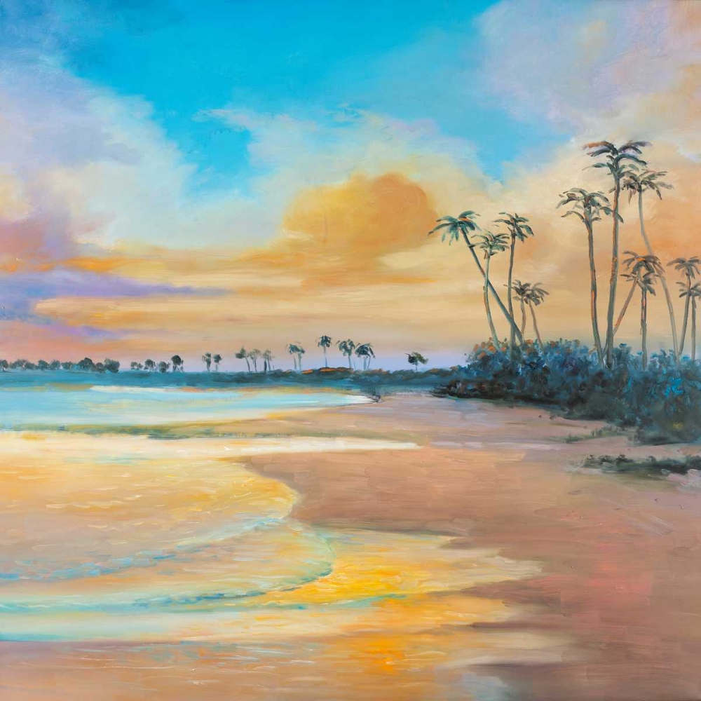 Sunset by the Sea art print by Atelier B Art Studio for $57.95 CAD