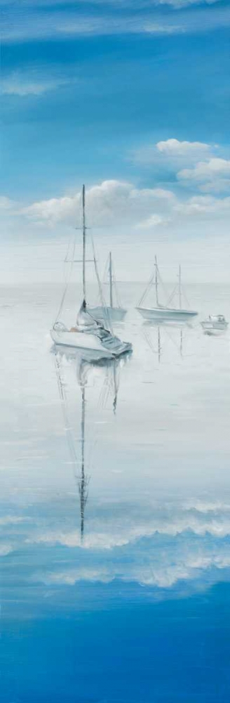 Sailboats on the Quiet Lake art print by Atelier B Art Studio for $57.95 CAD