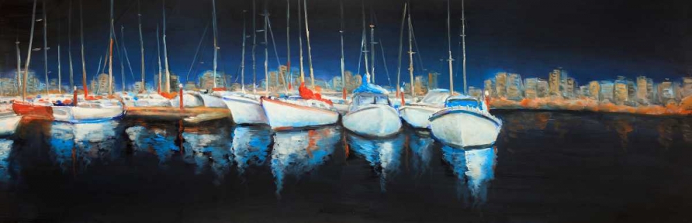 Evening at the Marina art print by Atelier B Art Studio for $57.95 CAD