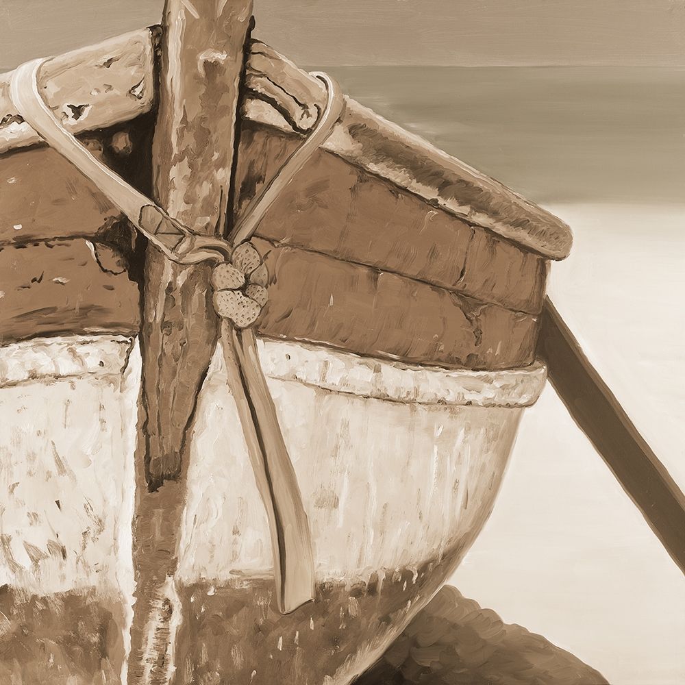 Tied up rowing boat art print by Atelier B Art Studio for $57.95 CAD