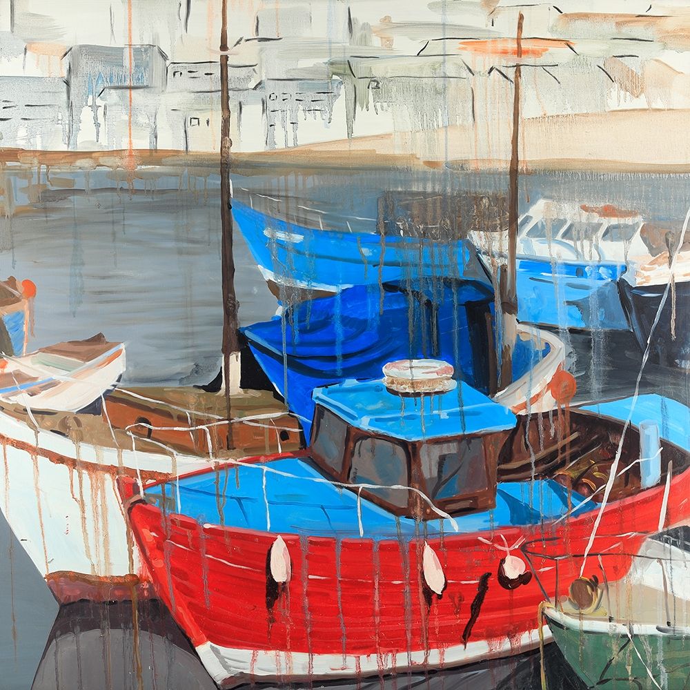 Rainy Day at the Dock art print by Atelier B Art Studio for $57.95 CAD
