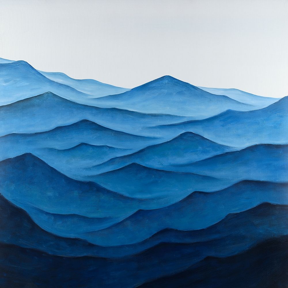 Dark Calm Ocean Waves art print by Atelier B Art Studio for $57.95 CAD
