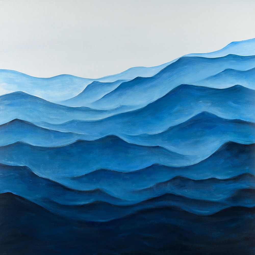 Deep and Calm Ocean Waves art print by Atelier B Art Studio for $57.95 CAD