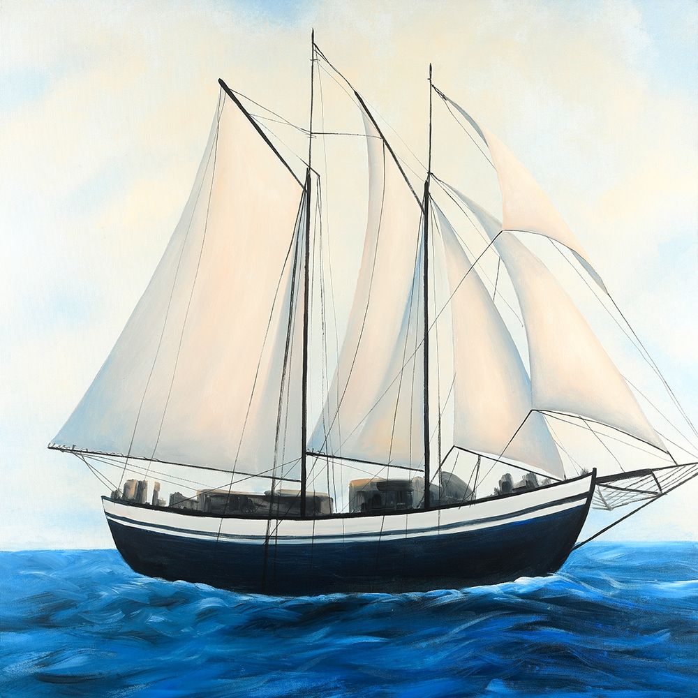Sailingboat by a Sunny Day art print by Atelier B Art Studio for $57.95 CAD
