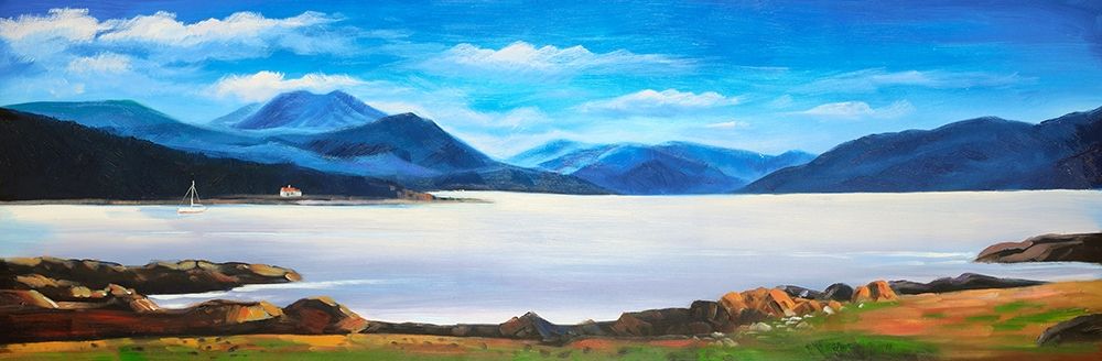 Scottish Highlands by a Beautiful Day art print by Atelier B Art Studio for $57.95 CAD