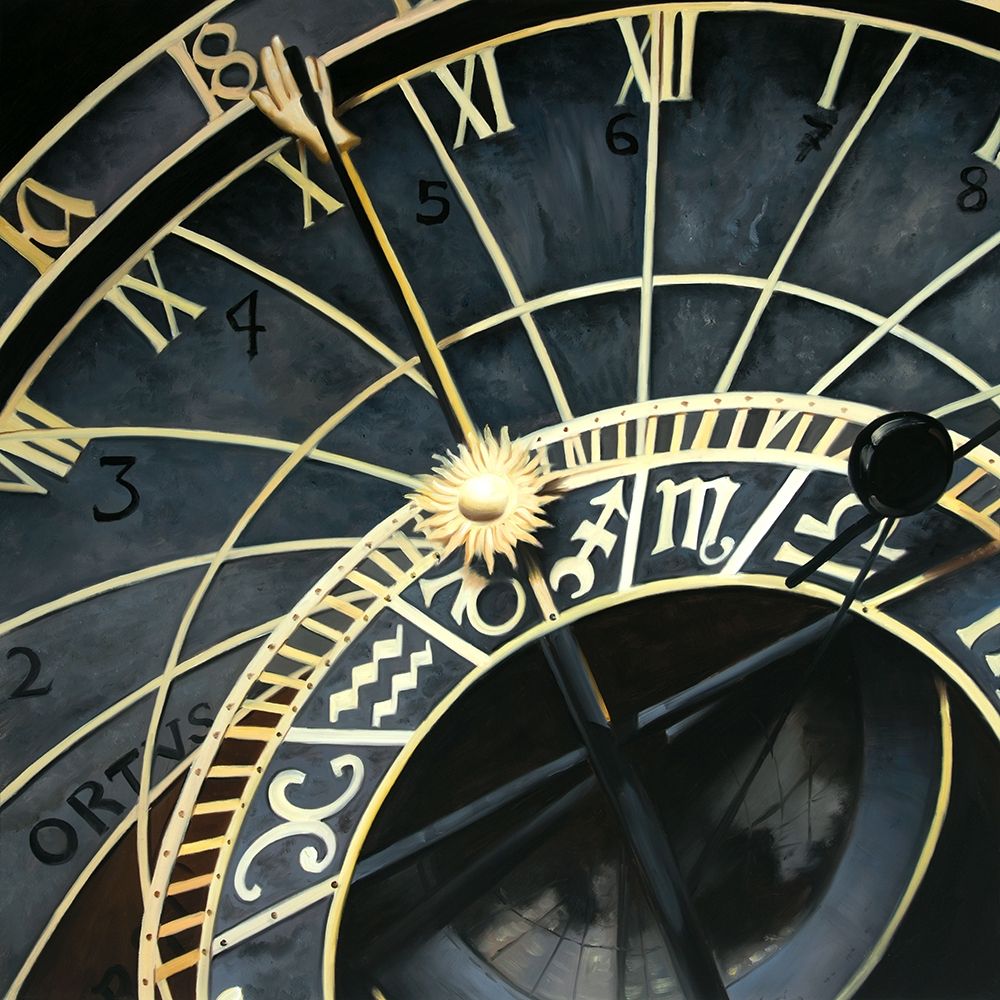ASTROLOGIC CLOCK art print by Atelier B Art Studio for $57.95 CAD