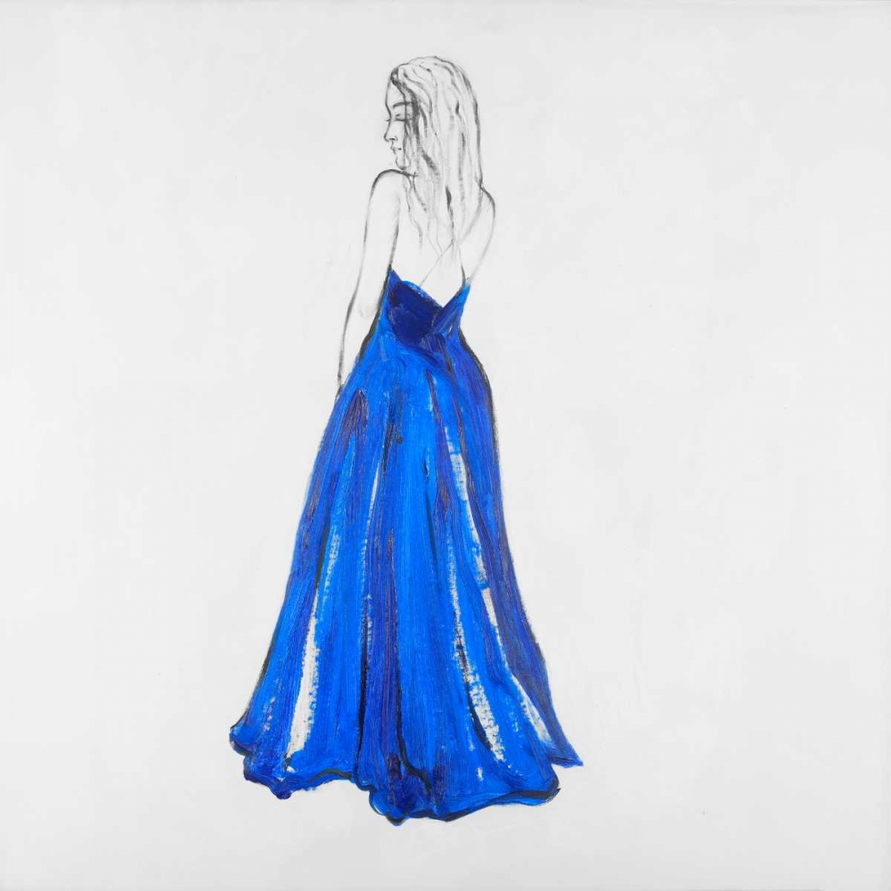 Lady in Blue art print by Atelier B Art Studio for $57.95 CAD