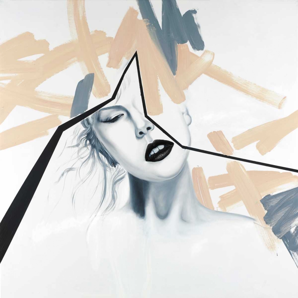 Abstract Beige Woman Portrait art print by Atelier B Art Studio for $57.95 CAD