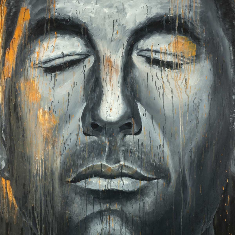 Abstract Man Portrait art print by Atelier B Art Studio for $57.95 CAD