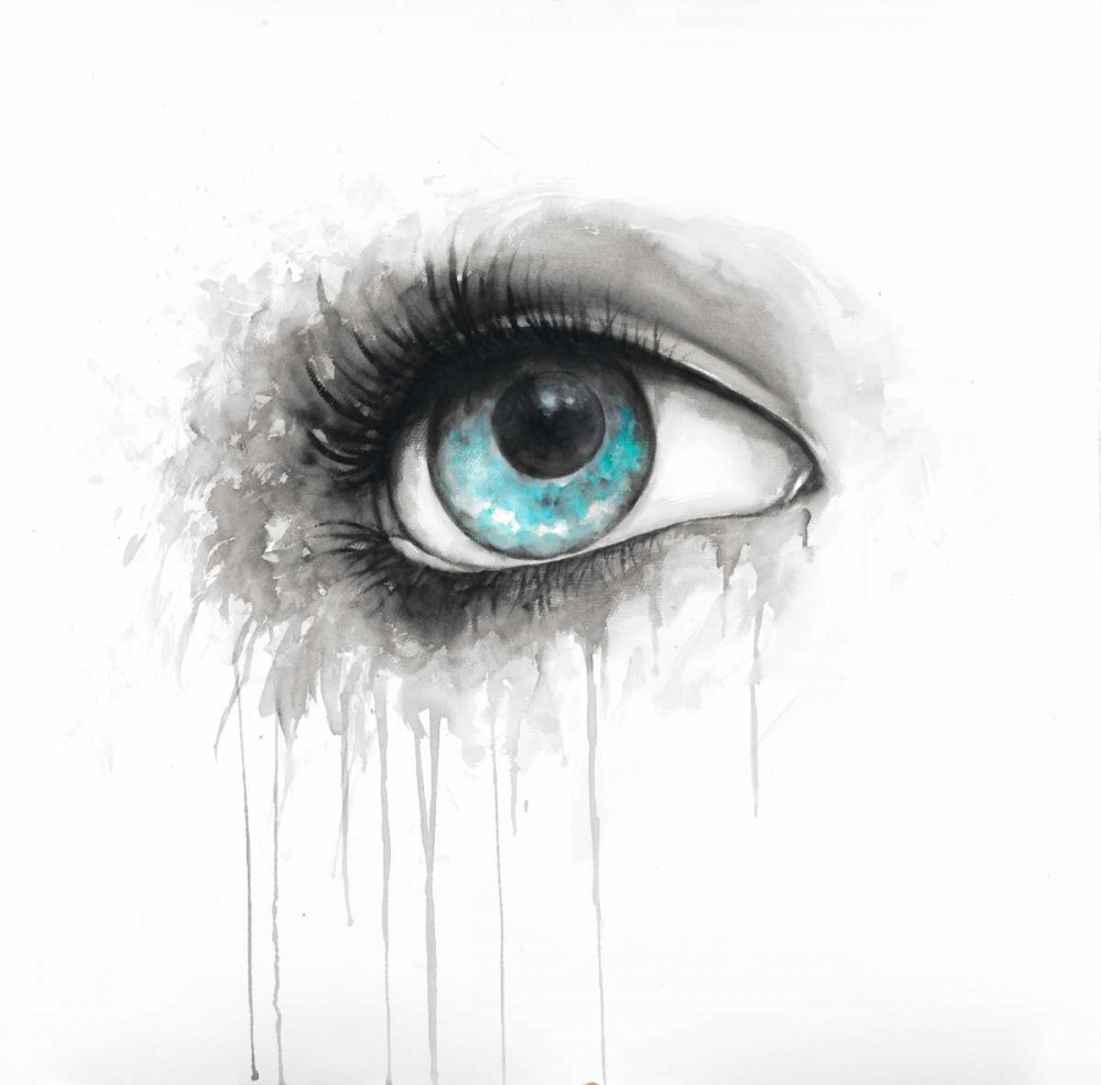 Blue Eye in Watercolor art print by Atelier B Art Studio for $57.95 CAD