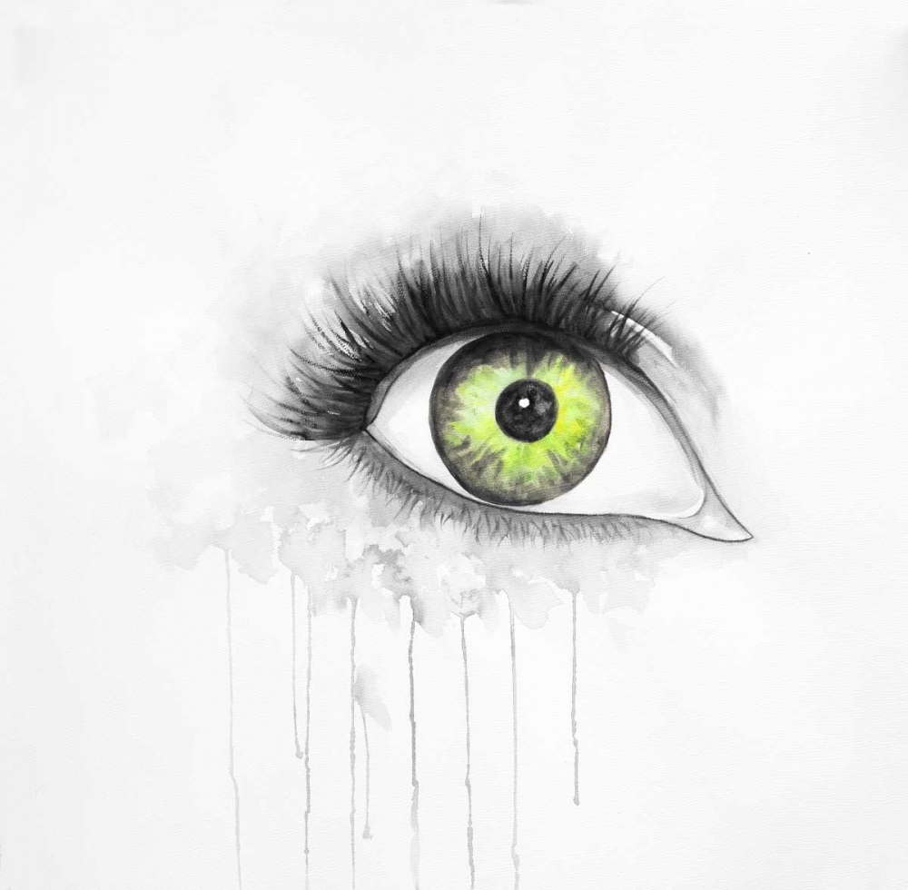 Green Eye in Watercolor art print by Atelier B Art Studio for $57.95 CAD