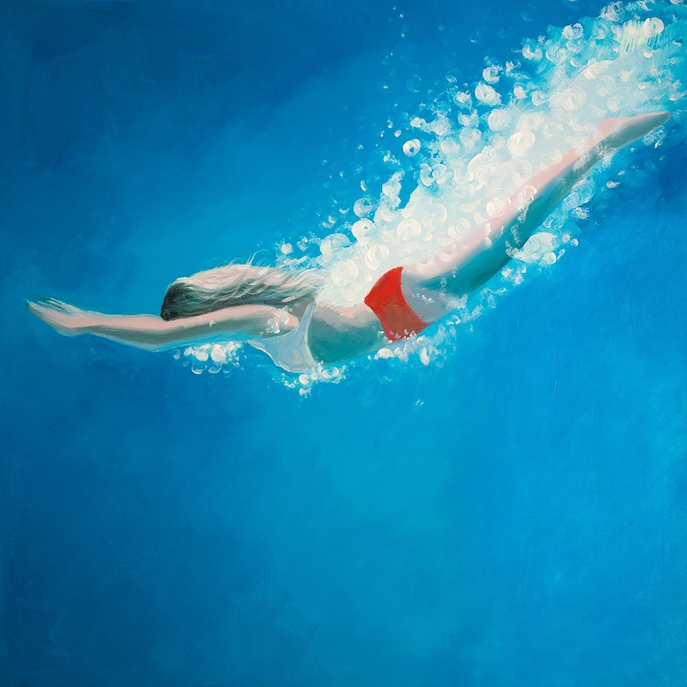 DIVING JUMP art print by Atelier B Art Studio for $57.95 CAD