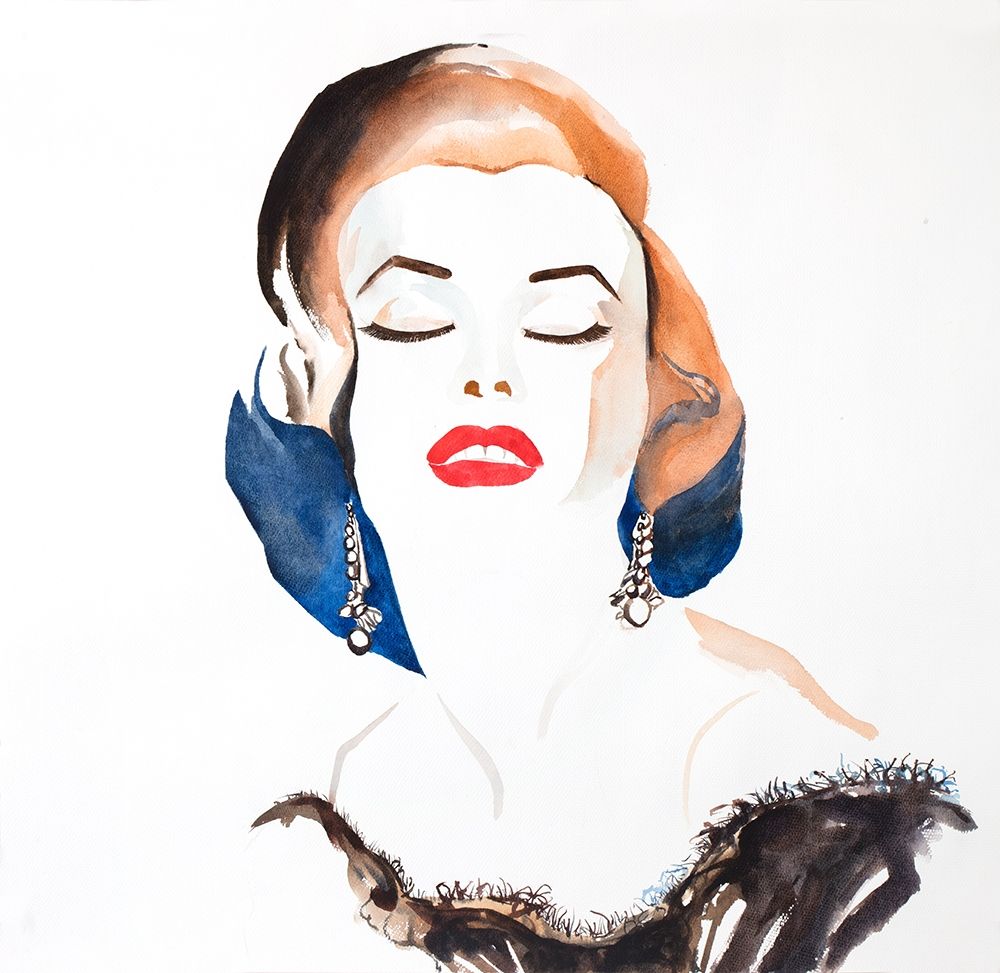 VINTAGE CHIC MARYLIN MONROE art print by Atelier B Art Studio for $57.95 CAD