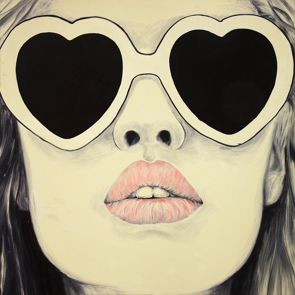 YOUNG LADY WITH GLASSES art print by Atelier B Art Studio for $57.95 CAD