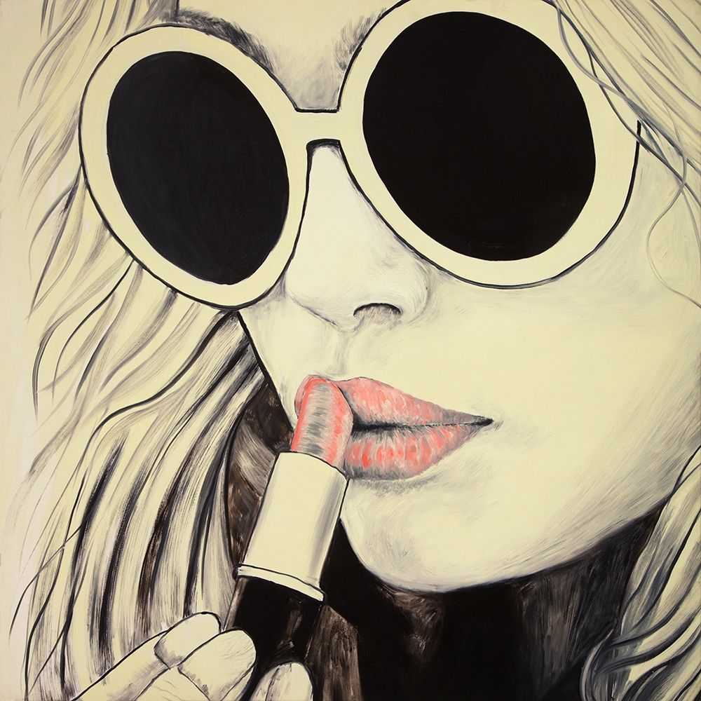 PINK LIPS art print by Atelier B Art Studio for $57.95 CAD