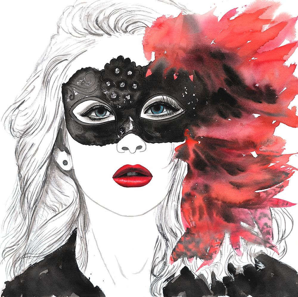 MASKED BALL art print by Atelier B Art Studio for $57.95 CAD
